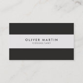 Professionele, moderne, minimale donker en lichte  visitekaartje (Voorkant)