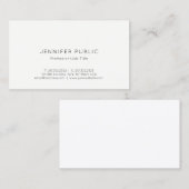 Professionele, moderne, minimale  eenvoudige vormg visitekaartje (Voorkant / Achterkant)