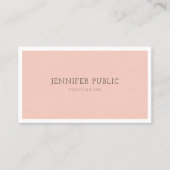 Professionele, moderne, minimale elegante, stijlvo visitekaartje (Voorkant)