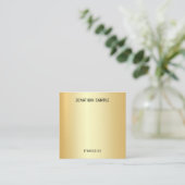 Professionele, moderne, minimale Faux Gold-Sjabloo Vierkante Visitekaartje (Staand voorkant)