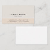 Professionele, moderne, minimale harmonische kleur visitekaartje (Voorkant / Achterkant)