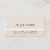 Professionele, moderne, minimale harmonische kleur visitekaartje (Voorkant)