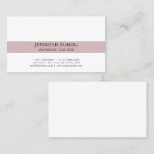 Professionele moderne, minimale legant visitekaartje (Voorkant / Achterkant)