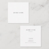 Professionele, moderne, minimale ontwerpSjabloon Vierkante Visitekaartje (Voorkant / Achterkant)