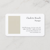 Professionele moderne minimale premium zijde visitekaartje (Voorkant)