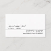 Professionele, moderne, minimale rendabele Sjabloo Visitekaartje (Voorkant)