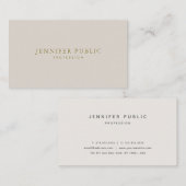 Professionele Moderne Minimale Sjabloon Elegant Visitekaartje (Voorkant / Achterkant)