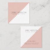 Professionele, moderne, minimale Sjabloon Vierkante Visitekaartje (Voorkant / Achterkant)