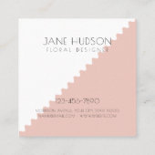 Professionele, moderne, minimale Sjabloon Vierkante Visitekaartje (Achterkant)