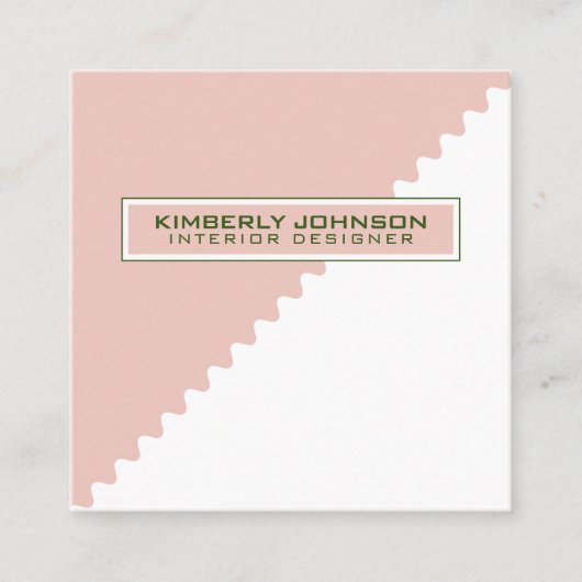 Professionele, moderne, minimale Sjabloon Vierkante Visitekaartje (Voorkant)