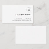 Professionele, moderne, minimale Sjabloon Visitekaartje (Voorkant / Achterkant)