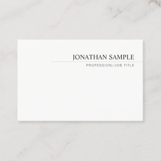 Professionele, moderne, minimale Sjabloon Visitekaartje (Voorkant)