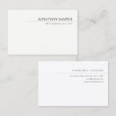 Professionele, moderne, minimale Sjabloon Visitekaartje (Voorkant / Achterkant)