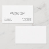 Professionele, moderne, minimale Sjabloon Visitekaartje (Voorkant / Achterkant)