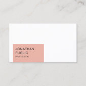 Professionele, moderne, minimale Sjabloon Visitekaartje (Voorkant)