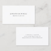 Professionele, moderne, minimale vlakdikte visitekaartje (Voorkant / Achterkant)