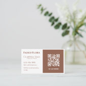 Professionele moderne minimalistische aards bruin  visitekaartje (Staand voorkant)