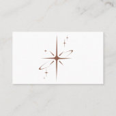 Professionele moderne minimalistische aards bruin  visitekaartje (Achterkant)