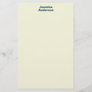 Professionele moderne minimalistische beige kleur briefpapier