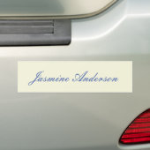 Professionele moderne minimalistische beige kleur bumpersticker (Op auto)