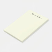 Professionele moderne minimalistische beige kleur post-it® notes (Schuin)