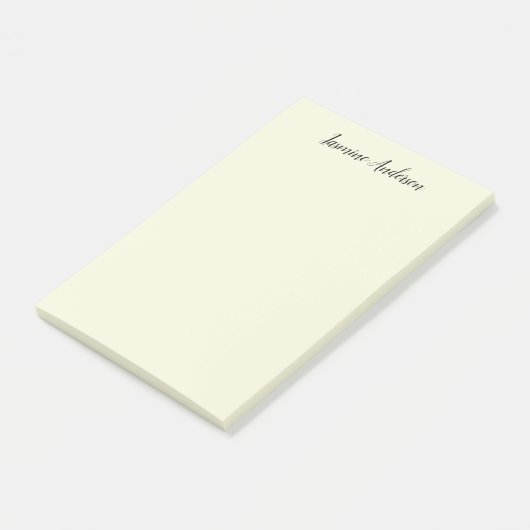 Professionele moderne minimalistische beige kleur post-it® notes (Schuin)