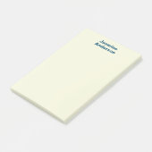 Professionele moderne minimalistische beige kleur post-it® notes (Schuin)