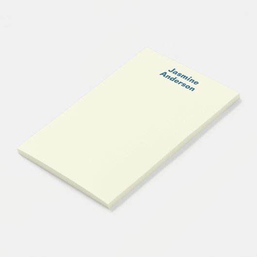Professionele moderne minimalistische beige kleur post-it® notes (Schuin)