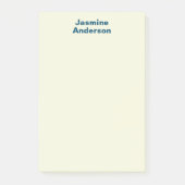 Professionele moderne minimalistische beige kleur post-it® notes (Voorkant)