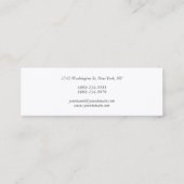 Professionele, moderne minimalistische bovenzijde mini visitekaartje (Achterkant)