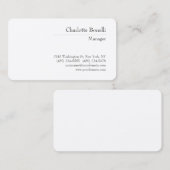 Professionele, moderne minimalistische bovenzijde visitekaartje (Voorkant / Achterkant)