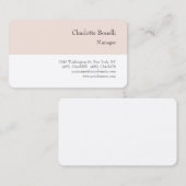 Professionele, moderne minimalistische bovenzijde visitekaartje (Voorkant / Achterkant)