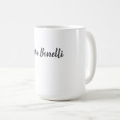 Professionele Moderne Minimalistische Duidelijke N Koffiemok (Voorkant rechts)