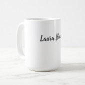 Professionele Moderne Minimalistische Duidelijke N Koffiemok (Voorkant links)