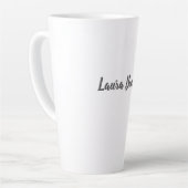 Professionele Moderne Minimalistische Duidelijke N Latte Mok (Linkerhoek)