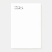 Professionele Moderne Minimalistische Duidelijke N Post-it® Notes (Voorkant)