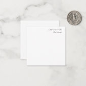 Professionele Moderne Minimalistische Eenvoudige Z Notitiekaartje (Voorkant / Achterkant in situ)