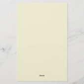 Professionele Moderne Minimalistische Effen Beige Briefpapier (Achterkant)