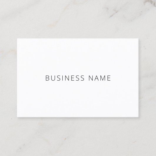 Professionele, moderne, minimalistische elegante S Visitekaartje (Voorkant)