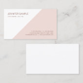 Professionele, moderne, minimalistische elegante S Visitekaartje (Voorkant / Achterkant)