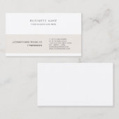 Professionele, moderne, minimalistische elegante S Visitekaartje (Voorkant / Achterkant)