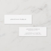 Professionele moderne minimalistische elegante Sja Mini Visitekaartje (Voorkant / Achterkant)