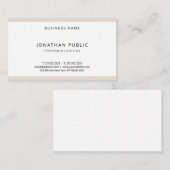 Professionele, moderne, minimalistische, elegante  visitekaartje (Voorkant / Achterkant)
