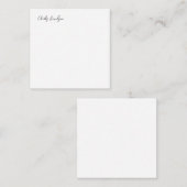 Professionele Moderne Minimalistische Gewone Kalli Notitiekaartje (Voorkant / Achterkant)