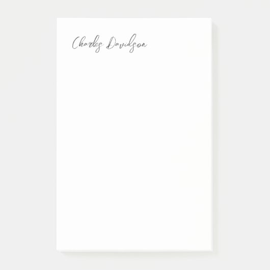 Professionele Moderne Minimalistische Gewone Kalli Post-it® Notes (Voorkant)