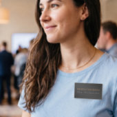 Professionele Moderne Minimalistische Gewone Notar Naambadge
