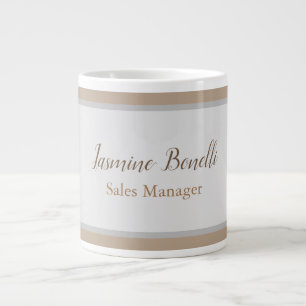 Professionele, moderne minimalistische grote koffiekop