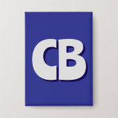 Professionele moderne minimalistische Initialen vo Button (Voorkant)