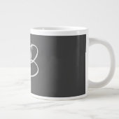 Professionele moderne minimalistische Initialen vo Grote Koffiekop (Rechts)
