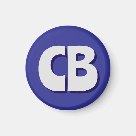 Professionele moderne minimalistische Initialen vo Magneet (Voorkant)